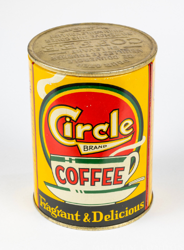 Circle Brand Coffee Tin