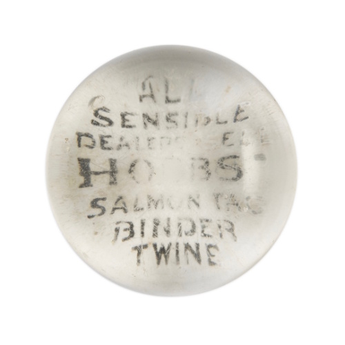 "Hobbs" Glass Paperweight