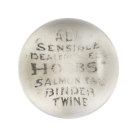 "Hobbs" Glass Paperweight