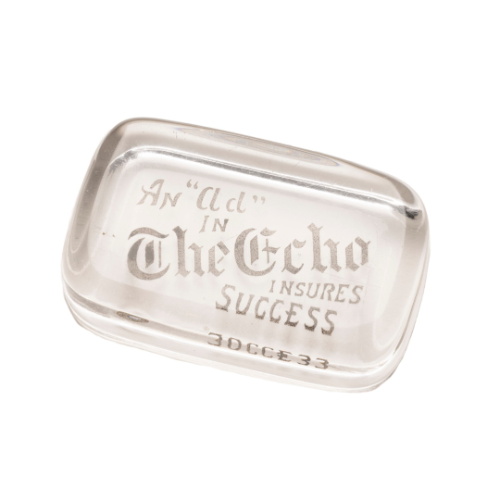 "The Echo", Glass Paperweight