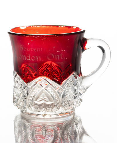 Ruby Flashed Souvenir Cup