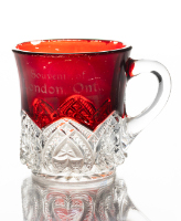 Ruby Flashed Souvenir Cup