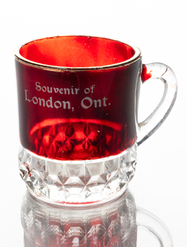 Ruby Flashed Souvenir Cup