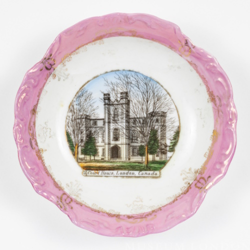 "Court House, London, Canada" Souvenir Plate