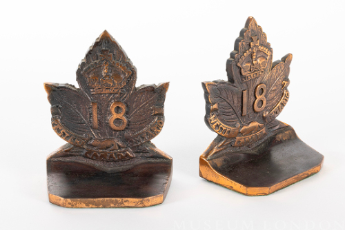 18th Battalion Bookends