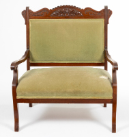 Olive Green Loveseat