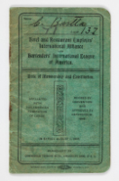 Old London Union Membership Booklet