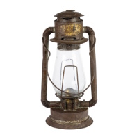 W. J. Reid Kerosene Lantern with Metal Stand