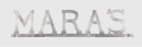 Mara's Dry Goods Window Sign (Silver)
