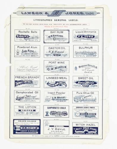 Lawson and Jones, Limited (Catalog Page)