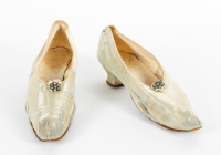 Light Green Silk Shoes