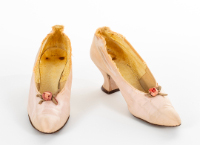 Pink Silk Satin Shoes