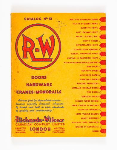 Catalogue No. 51: Richards-Wilcox Canadian Company Limited