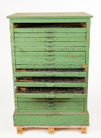 Print Cabinet and Printing Blocks from U.W.O Print Shop