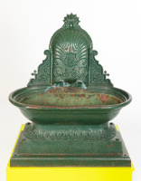 Painted Green Horse Trough