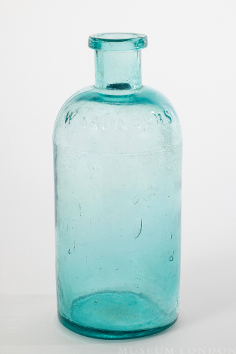 W.E. Saunders Glass Bottle