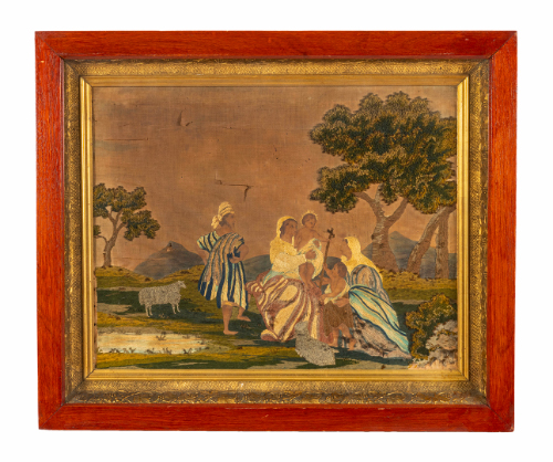 Embroidered Silk Wall Hanging