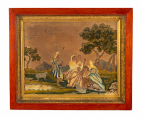 Embroidered Silk Wall Hanging