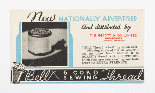 T.B. Escott and Company, Limited Trade Card
