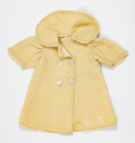 Yellow Collared Doll's Coat