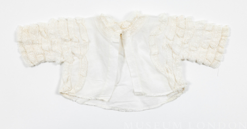 White Doll Blouse with Lace Sleeves