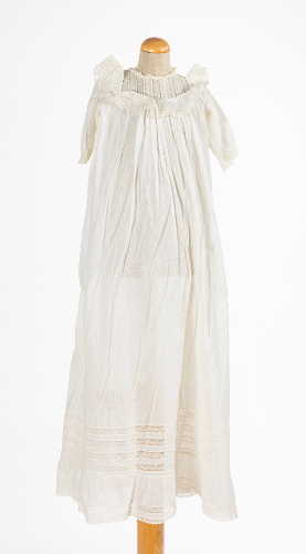 Christening Dress with Ruffled Collar