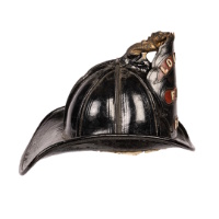 Leather Firefighter's Helmet