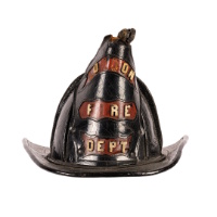 Leather Firefighter's Helmet