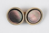 Silver and Pearl Cuff Links