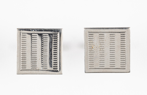 Silver Square Cuff Links