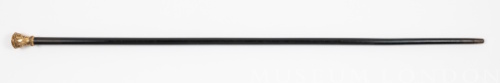 Cane with Round Gold Handle