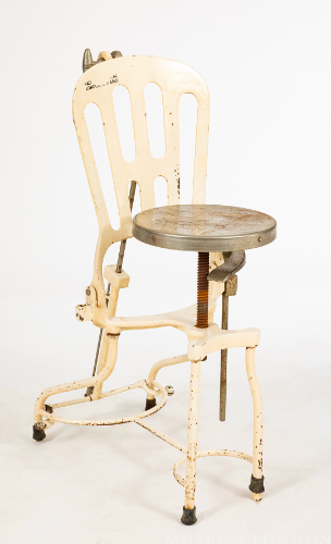 White Painted Operating Chair