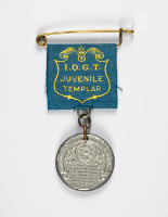 Juvenile Templar Medal; with pin and ribbon