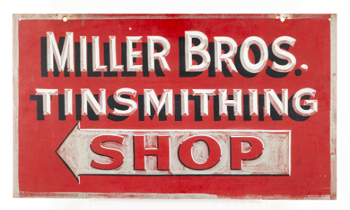 "Miller Bros. Tinsmithing Shop"
