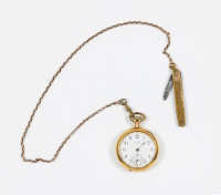 A.W.C. Co. Waltham, Mass. 14k Gold Pocket Watch