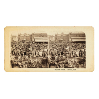 "Market Scene, London ONT." Stereograph (2)