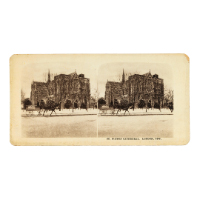"St. Peters Cathedral, London ONT" Stereograph