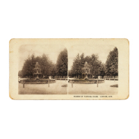 "Scenes in Victoria Park, London ONT" Stereograph