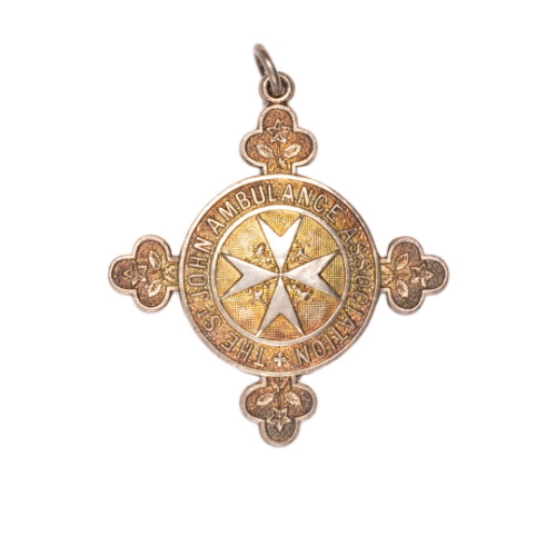 St. John Ambulance Medal and Box - Arthur Robins