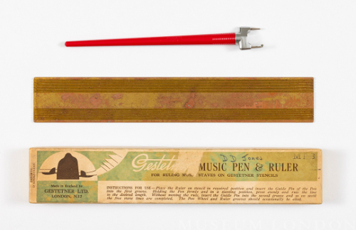 A Music Stylus or Pen with Ruler in Box