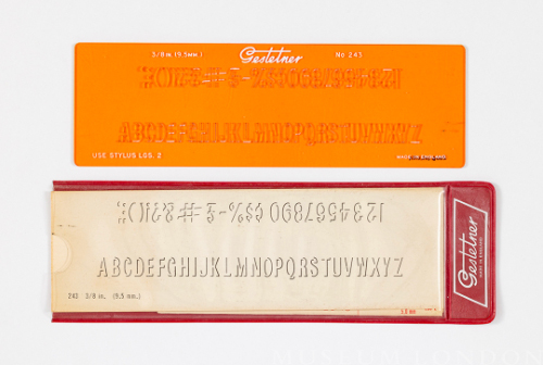 Gestetner Lettering Guide No. 243