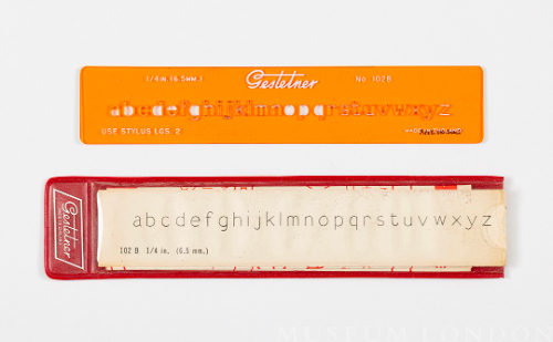 Gestetner Lettering Guide No. 102B