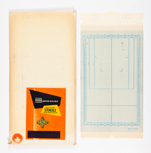Package of Brownline Duplicating Stencils