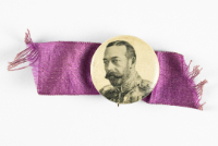 King George V Button and Ribbon (Mourning)