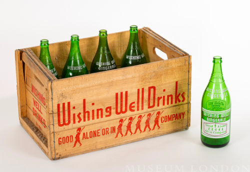 "Wishing Well Drinks" Wooden Crate with 5 Bottles
