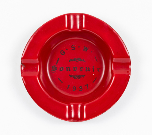 Red G.S.W. Souvenir Ashtray
