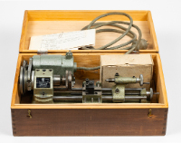 Wood Box Containing a Lathe