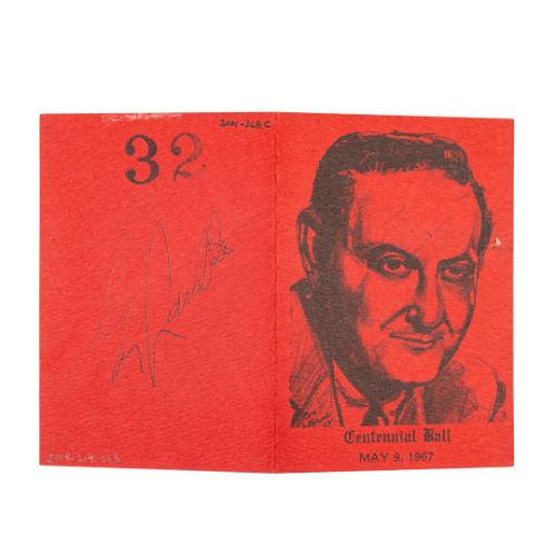 Autographed; Strathroy Centennial Ball; 1967