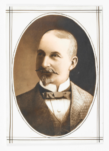 Portrait of William Melville Spencer on Glass