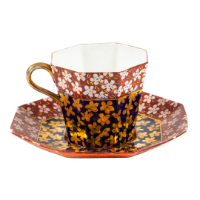 Octagonal Teacup & Saucer
